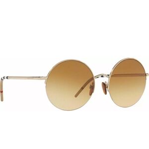 Burberry Round Gold Sunglasses